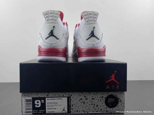 Official Maikesneakers Alternate 89 308497-106 Retro Jordan Air 4 0630